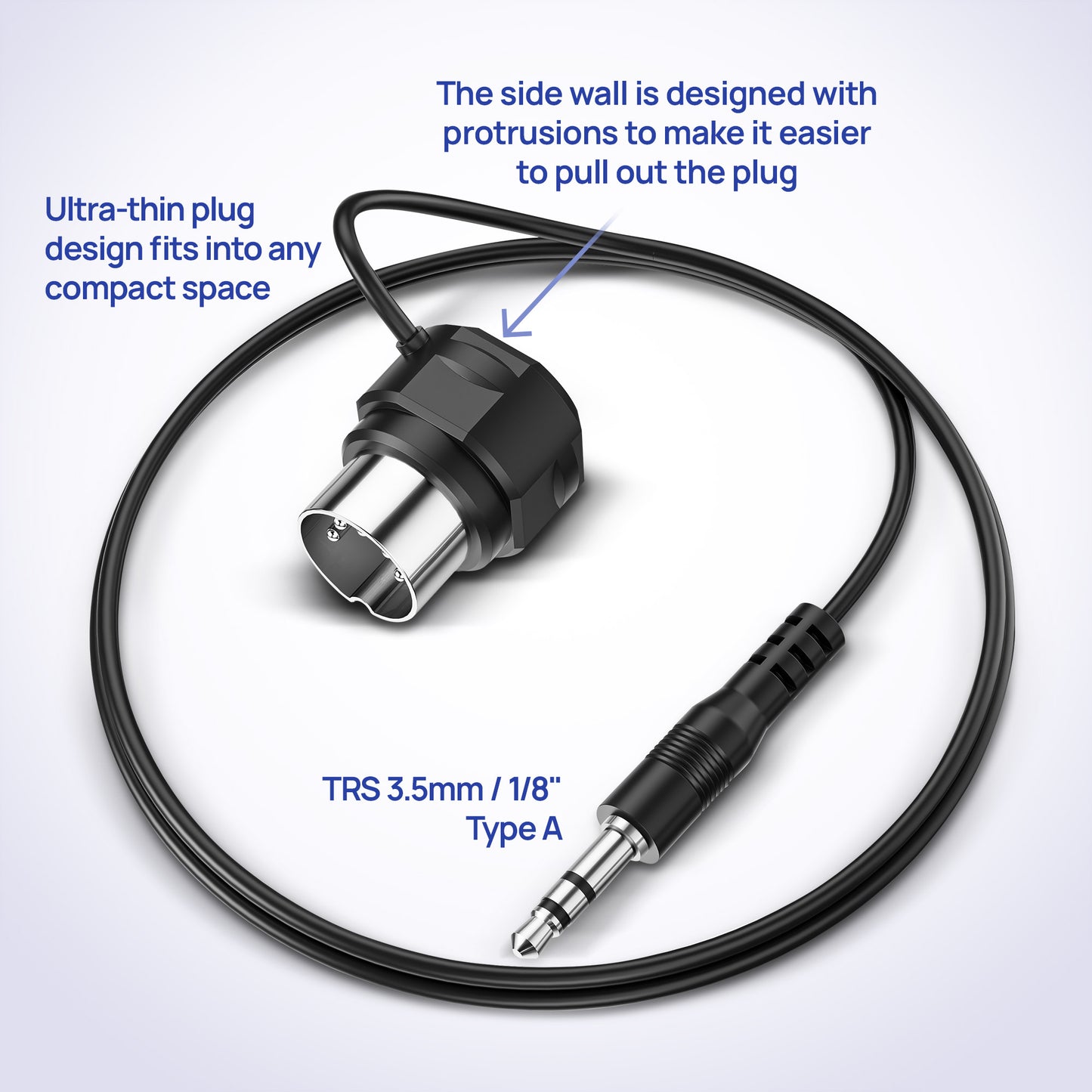 CME - TRS (Straight, 3.5mm, TRS to 5-pin DIN MIDI Cable – 2FT / 60cm