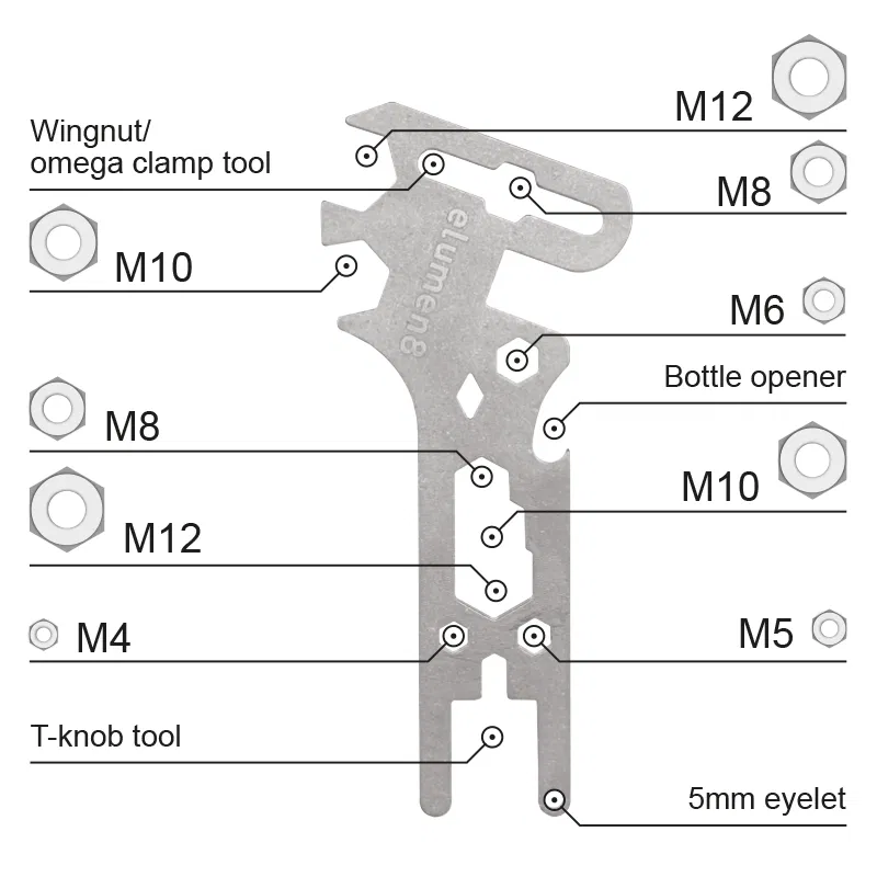ELUMEN8 Wingnut Spanner Multi-tool