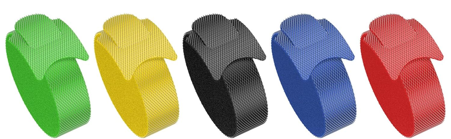 Hook & Loop Cable Straps Reusable, 15 cm Cable Ties