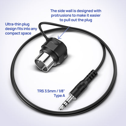 CME - TRS (Straight, 3.5mm, TRS to 5-pin DIN MIDI Cable – 2FT / 60cm