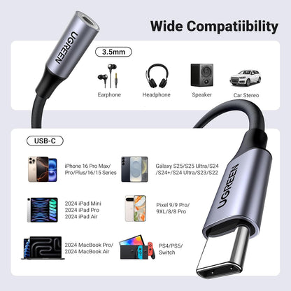 UGREEN USB C to 3.5mm Jack Adaptor