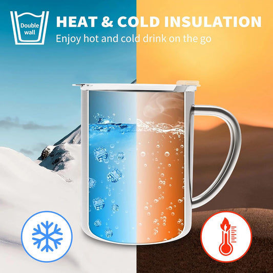 Thermal Cup With Lid And Carabiner