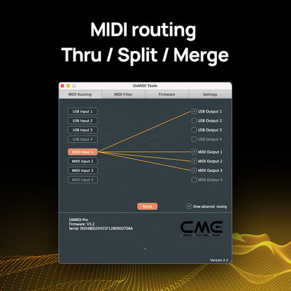(COMING SOON!) CME - U6MIDI PRO - USB MIDI Interface