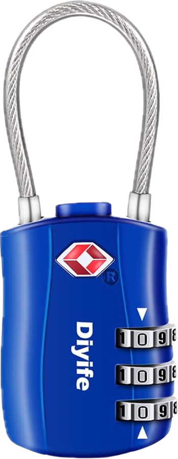 TSA Luggage Locks, 3-Digit Combination Padlock, Suitcases, Peli Cases and bags Bags