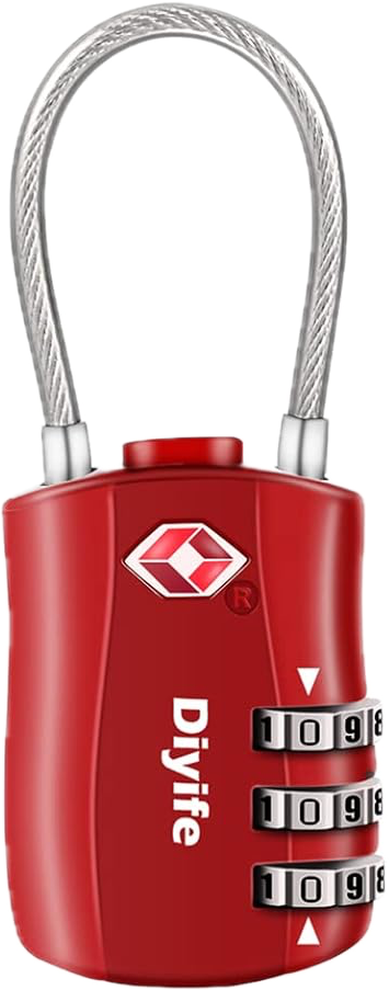 TSA Luggage Locks, 3-Digit Combination Padlock, Suitcases, Peli Cases and bags Bags